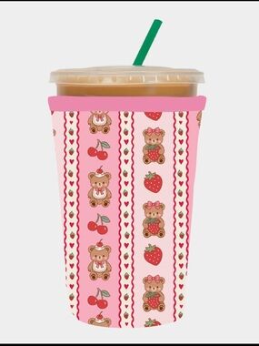 Teddy Berry  millennial iced coffee sleeve